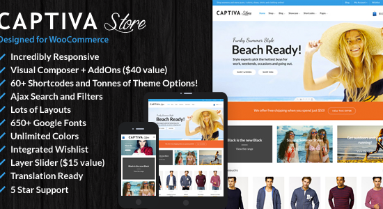 Captiva - Chủ đề WordPress WooCommerce đáp ứng