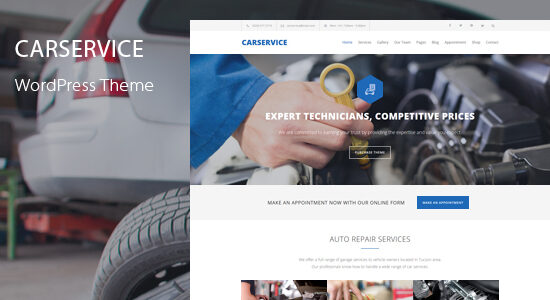 Car Service - Auto Mechanic & Car Repair WordPress Theme