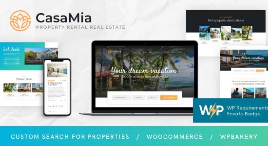 CasaMia | Property Rental Real Estate WordPress Theme