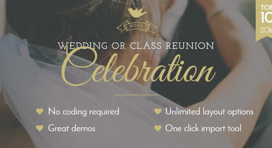 Celebration - Wedding & Class Reunion WordPress Theme