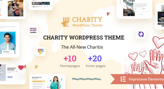 Charitix - Nonprofit Charity WordPress Theme