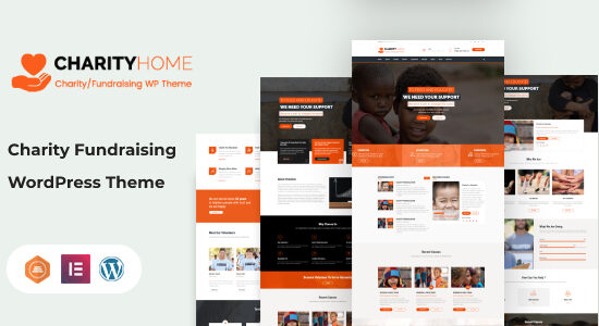 Charity Home - Fundraising WordPress Theme