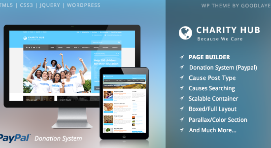 Charity Hub - Nonprofit / Fundraising WordPress