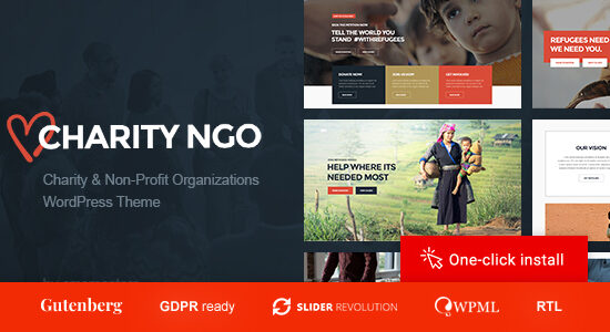 Charity NGO - Donation & Nonprofit Organization WordPress Theme