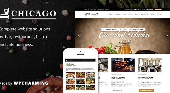 Chicago - Restaurant & Cafe WordPress Theme