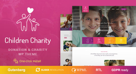 Children Charity - Nonprofit & NGO WordPress Theme