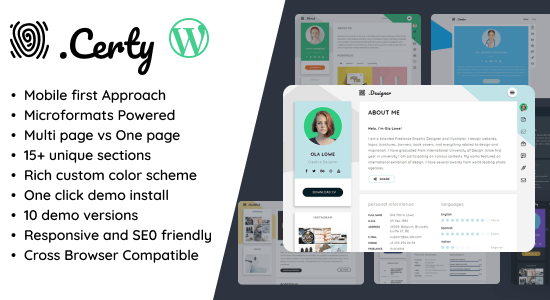 Chủ đề WordPress CV & Sơ yếu lý lịch sáng tạo