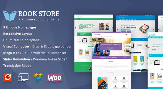 Chủ đề WordPress WooCommerce cho cửa hàng sách