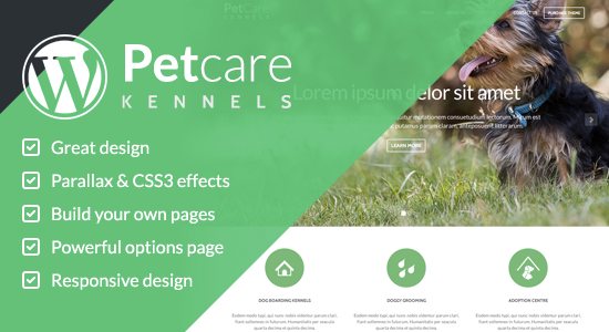 Chủ đề WordPress về chuồng chó PetCare