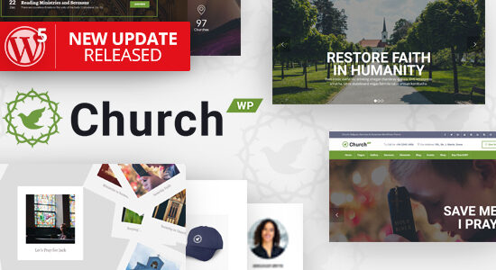 ChurchWP - Một chủ đề WordPress hiện đại dành cho các nhà thờ