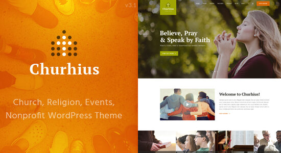 Churhius - Church Religion WordPress Theme