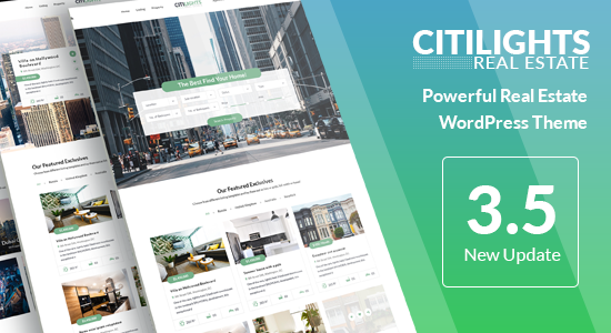 CitiLights - Real Estate WordPress Theme