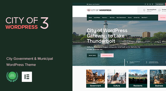 City of WP - Municipal & Local Government WordPress Theme