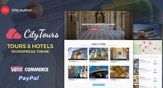 CityTours - Hotel & Tour Booking WordPress Theme