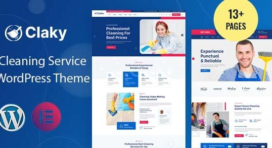 Claky - Cleaning Services WordPress Theme