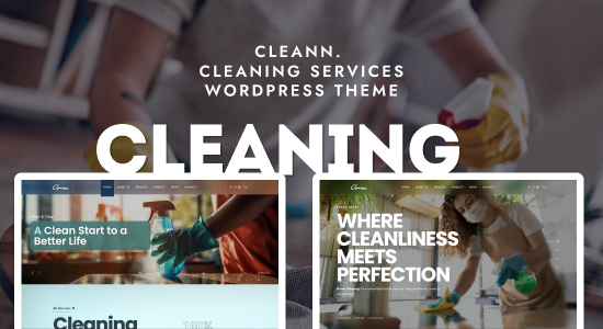 Cleann - Cleaning Services WordPress Theme