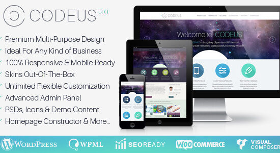 Codeus — Multi-Purpose Responsive Wordpress Theme