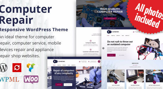 ComRepair - Computer Repair Services WordPress Theme