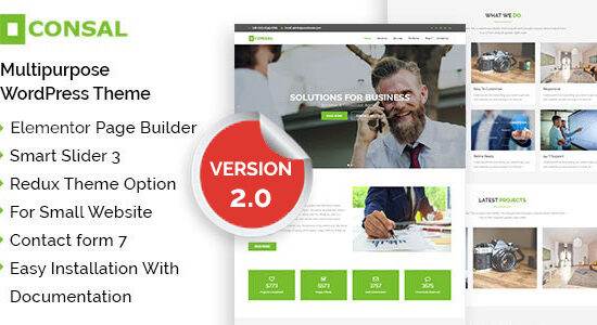 Consal - Chủ đề WordPress cho Cơ quan Kinh doanh Doanh nghiệp