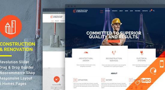 Construction - WordPress Theme