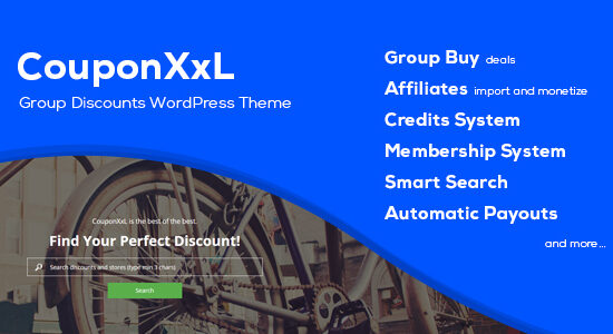 CouponXxL - Giao dịch, Phiếu giảm giá & Giảm giá WP Theme