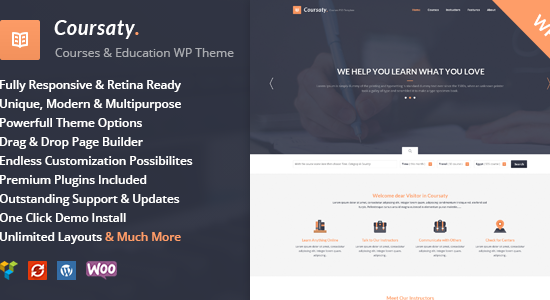 Coursaty - Khóa học | Chủ đề WordPress về giáo dục