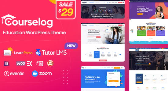 Courselog - Education WordPress Theme