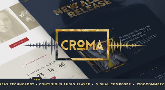 Croma - Music WordPress Theme with Ajax and Continuous Playback