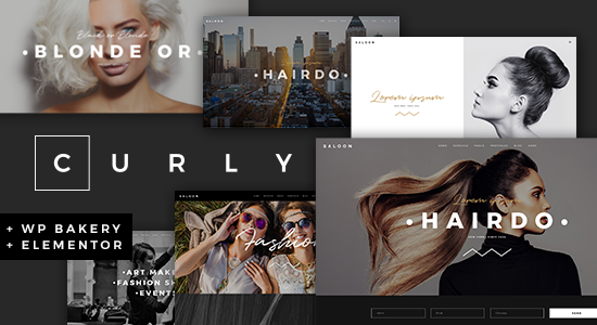 Curly - A Stylish Theme for Hairdressers and Hair Salons