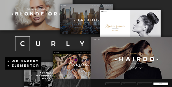 Curly - A Stylish Theme for Hairdressers and Hair Salons