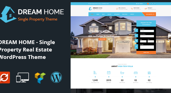 DREAM HOME- Chủ đề WordPress về bất động sản đơn lẻ