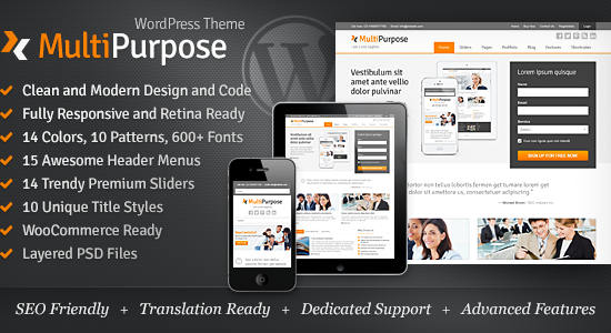 Đa mục đích - Chủ đề WordPress đáp ứng