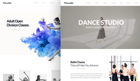 Dance WordPress Theme - Dancing Academy