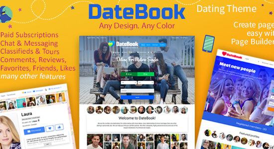 DateBook - Dating WordPress Theme