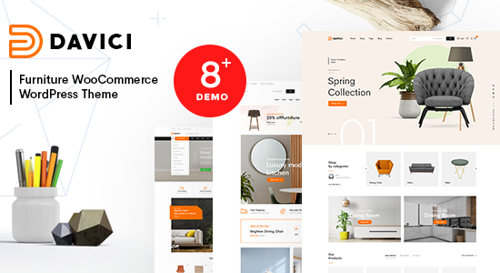 Davici – Chủ đề WordPress WooCommerce cho đồ nội thất