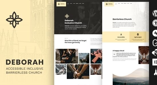 Deborah - Chủ đề WordPress của Nhà thờ toàn diện