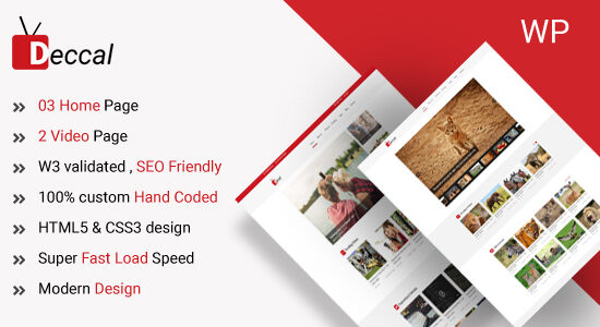 Deccal - Chủ đề WordPress về Blog Video