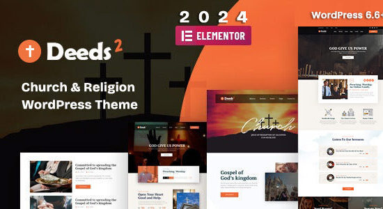 Deeds2 - Chủ đề WordPress về tôn giáo và nhà thờ 2024