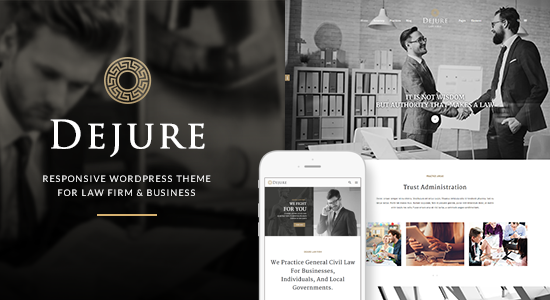 Dejure Responsive WP Theme dành cho công ty luật và doanh nghiệp