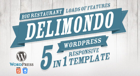 Delimondo Responsive Wordpress Theme | 5 Styles