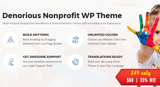 Denorious | Nonprofit and Political Fund Raising WP Theme