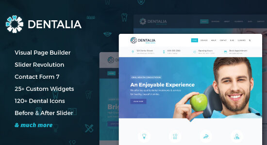 Dentalia - Dentist & Medical WordPress Theme