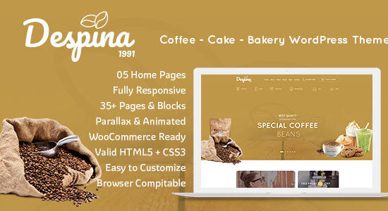 Despina - Chủ đề WordPress cho quán cà phê & cửa hàng cà phê