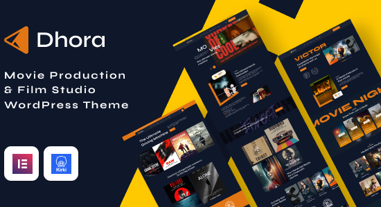 Dhora – Chủ đề WordPress cho Studio phim & Sản xuất phim