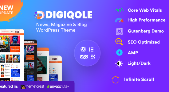 Digiqole - News Magazine WordPress Theme