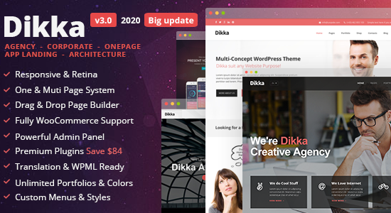 Dikka - Chủ đề WordPress đa khái niệm đáp ứng