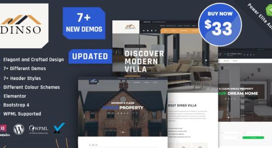 Dinso - Single Property & Apartment WordPress Theme