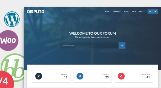 Disputo - WordPress bbPress Forum Theme