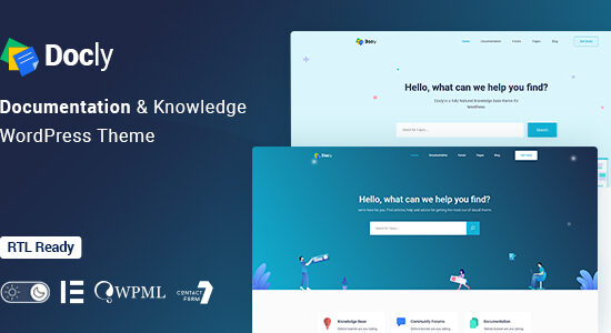Docly - Documentation And Knowledge Base WordPress Theme with bbPress Helpdesk Forum
