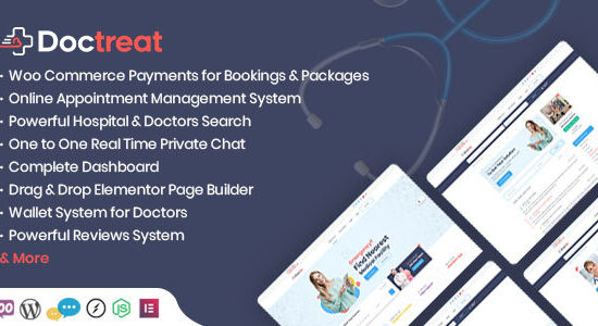 Doctreat - Chủ đề WordPress về danh mục bệnh viện và bác sĩ